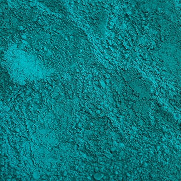 color rare, pigment vert bleu