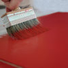 Colorare, brosse à badigeon, peinture à la chaux rouge