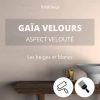 Gaia velours beige et blanc, peinture biosourcée blanche , color-rare