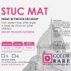 stuc mat, enduit à la chaux, color-rare