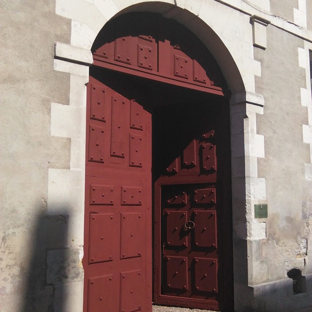 peinture à la farine, porte, colorare